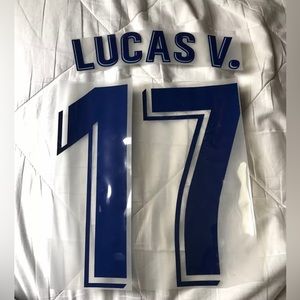 Men’s Real Madrid Third 2019/20 #17 Lucas Vazquez Name Set (La Liga)